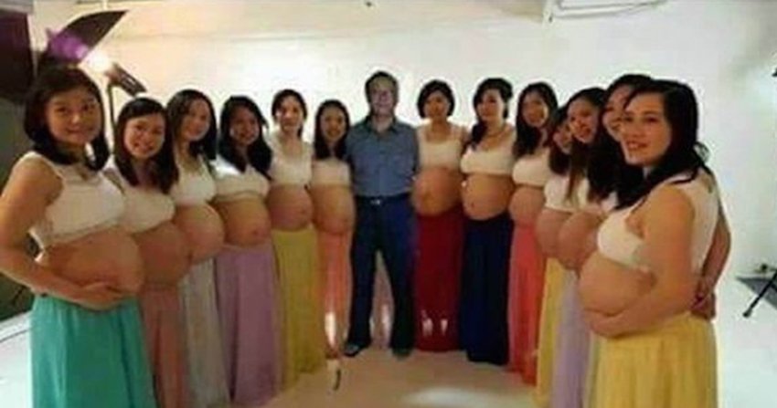 ქმარი 13 ცოლით და 13-ვე ორსულობის ერთსა და იმავე ვადაში